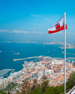 Gibraltar Flag Post